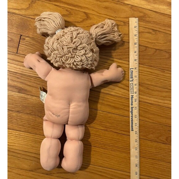 Cabbage Patch Kids Wheat Poodle Hair w/ 2 Ponytails Girl Green Eyes RARE - Picture 11 of 11
